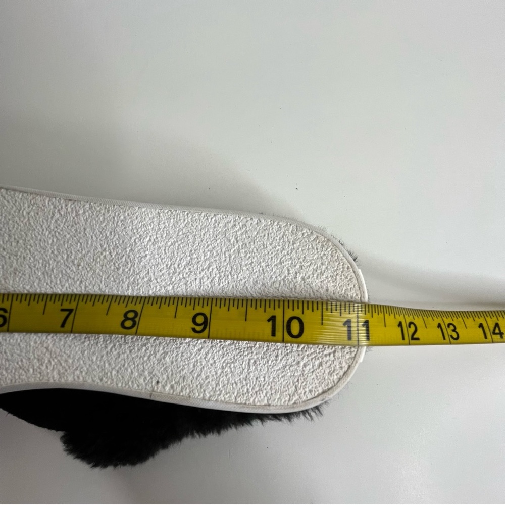 KATE SPADE Black Suede Shearling Slides Sz‎ 10.5 - Picture 8 of 8